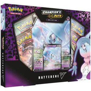 POKEMON TCG Champion's Path Collection Hatterene V Box